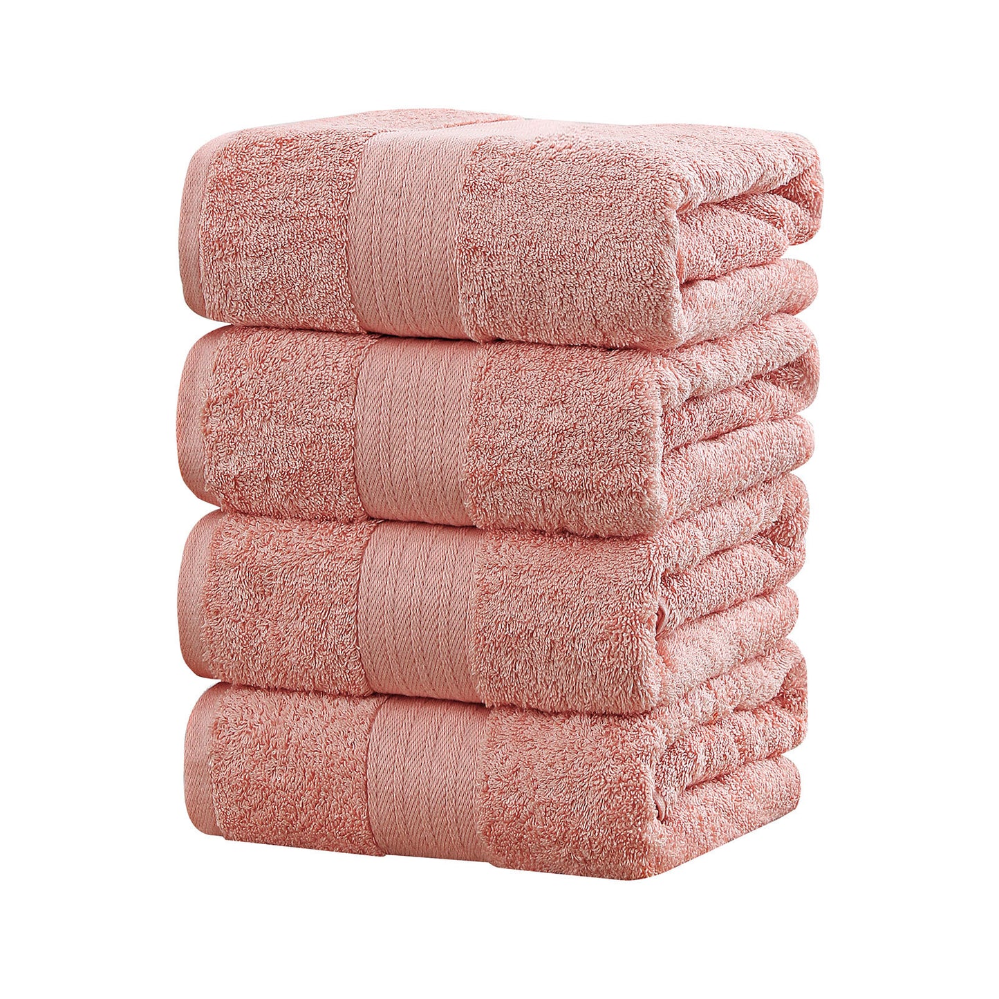 Cotton Bath Towels 4 Set (5 colours)