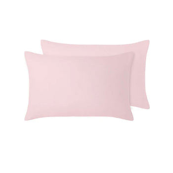 100% Linen Vintage Design Pair of Pillowcases (4 colours)