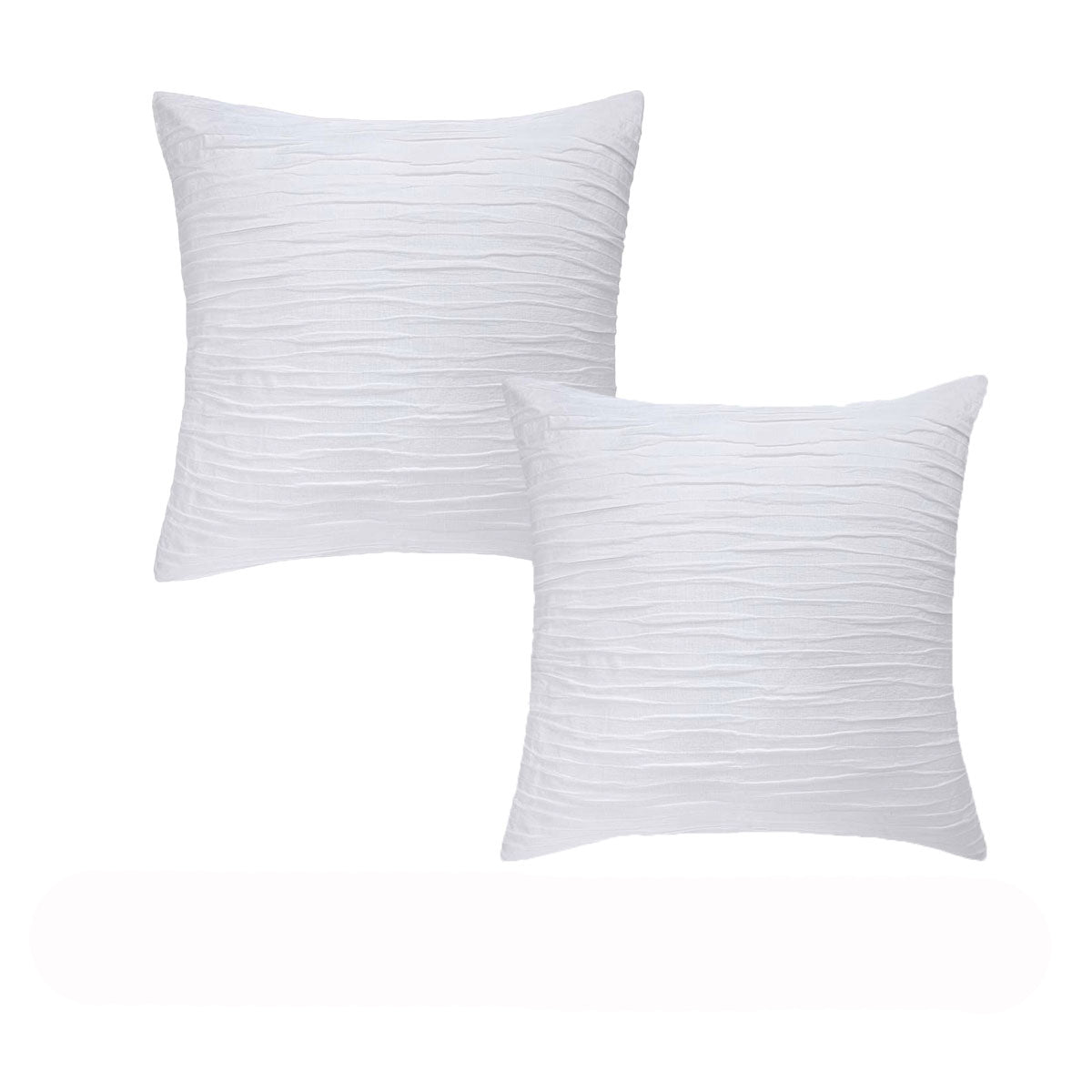 European Pillowcases Pleated Design 65 x 65cm (3 colours)