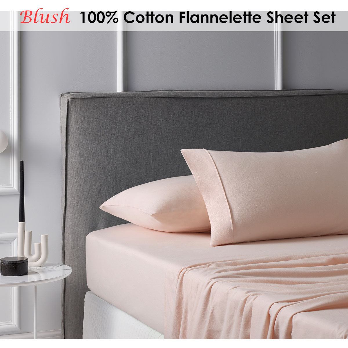 Flannelette Cotton Sheet Set (6 Colours)