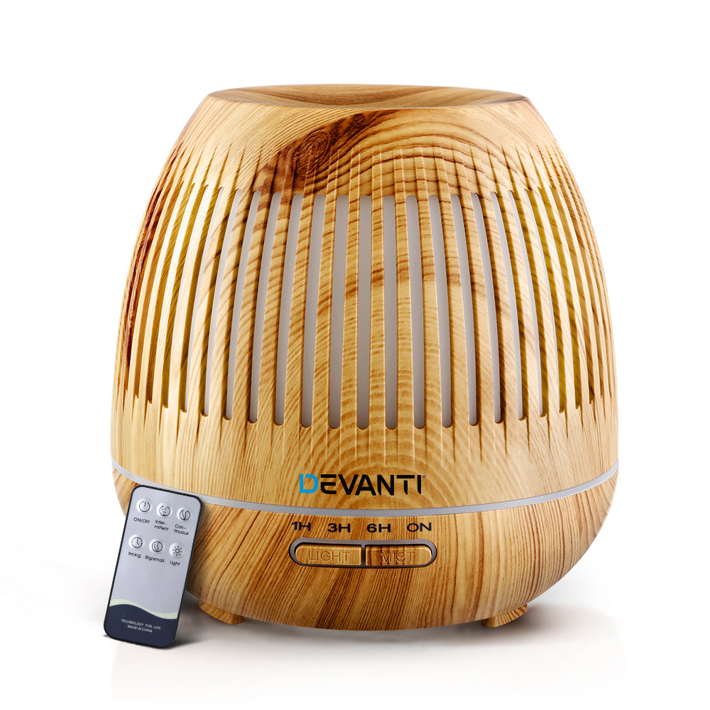 Aromatherapy Diffuser Aroma Essential Oils Air Humidifier - LED Light 400ml
