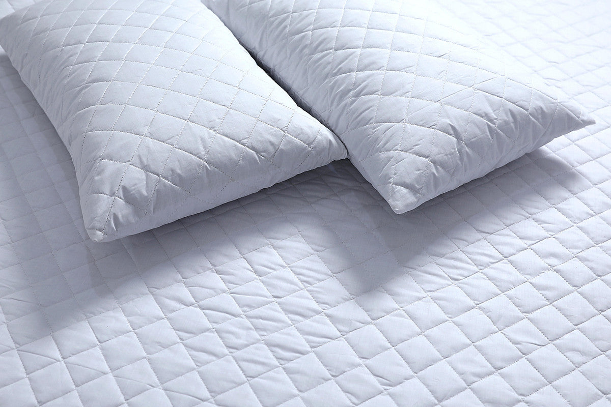 Linen Cotton Waterproof Pillow Protector (Pack of 2)