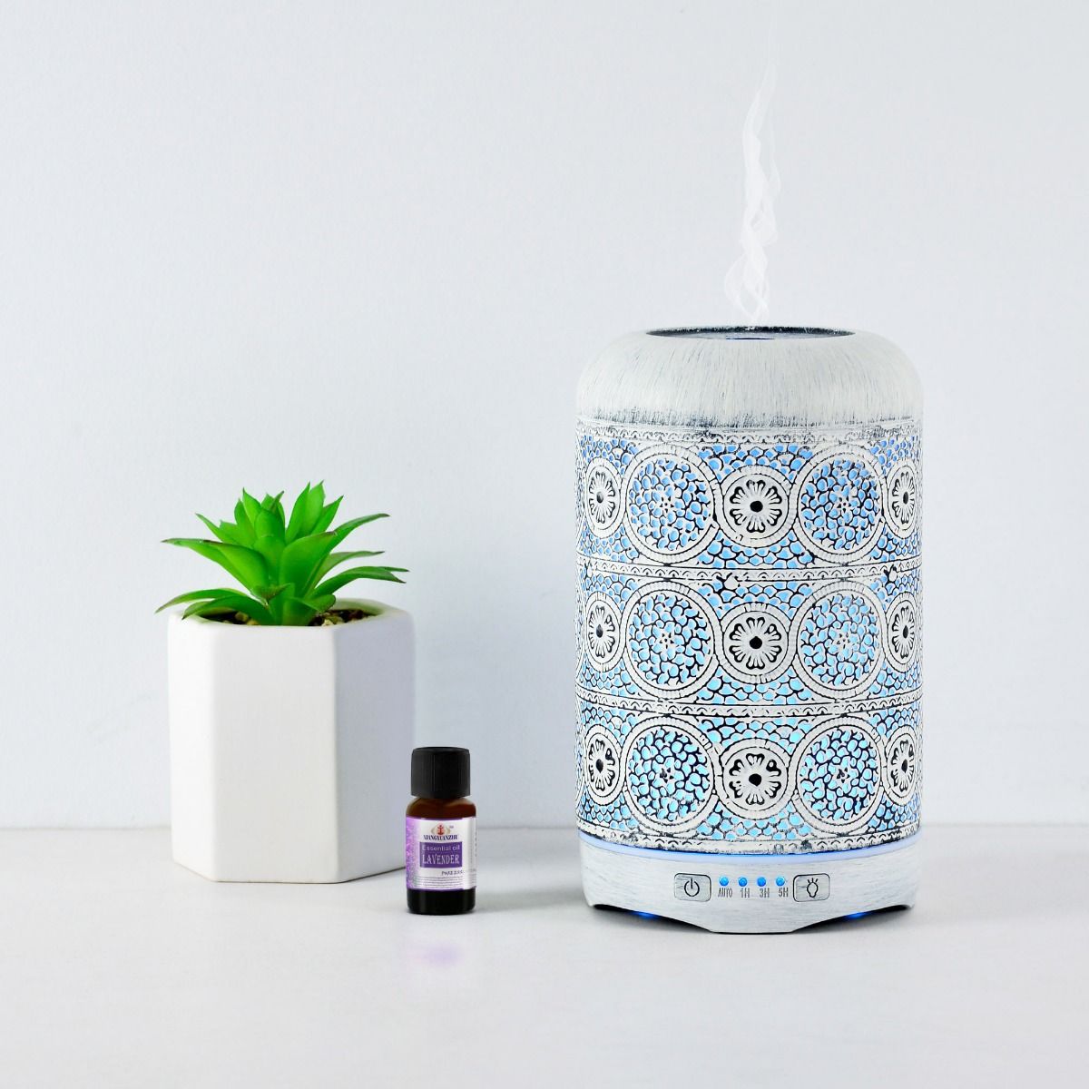 Vintage White Essential Oil and Aroma Diffuser - 260ml