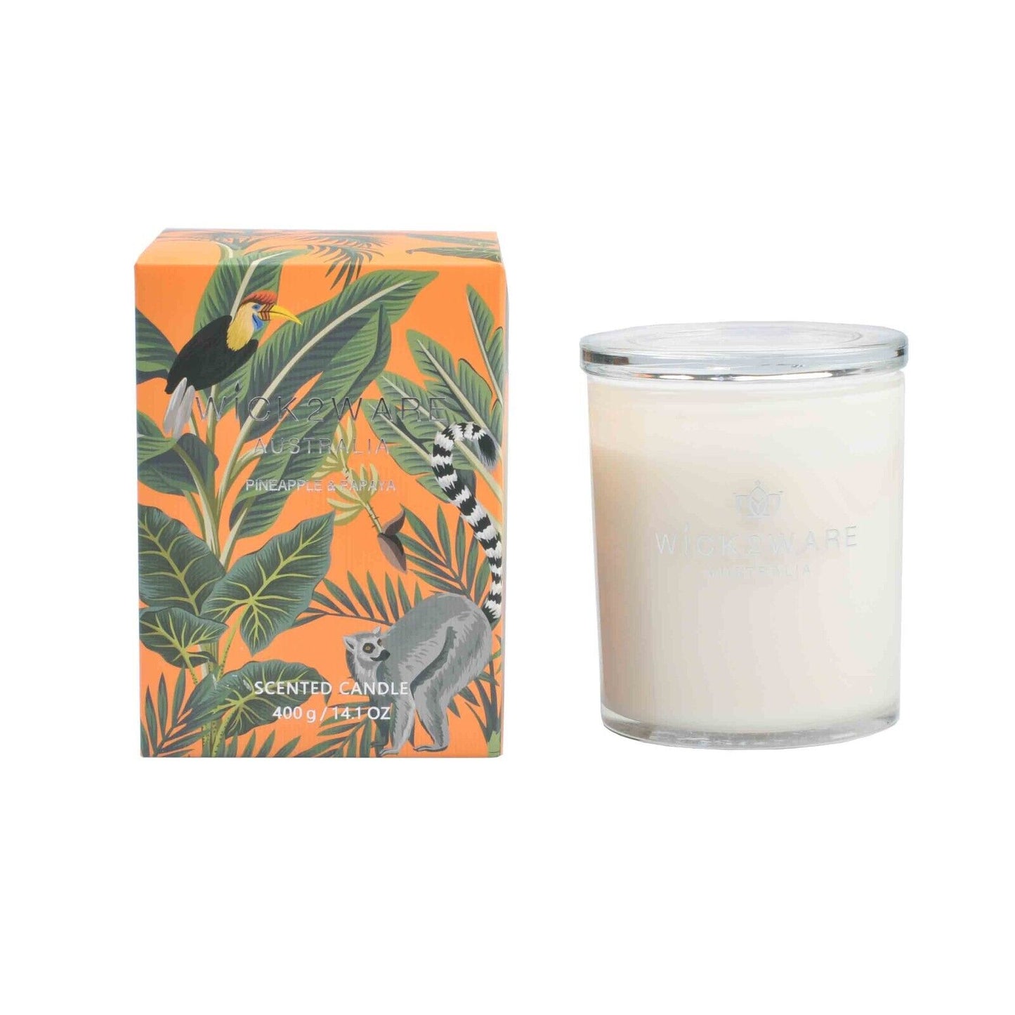 Pineapple & Papaya Scented Candle 400g