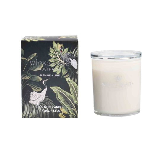 Jasmine & Lime Scented Candle  400g