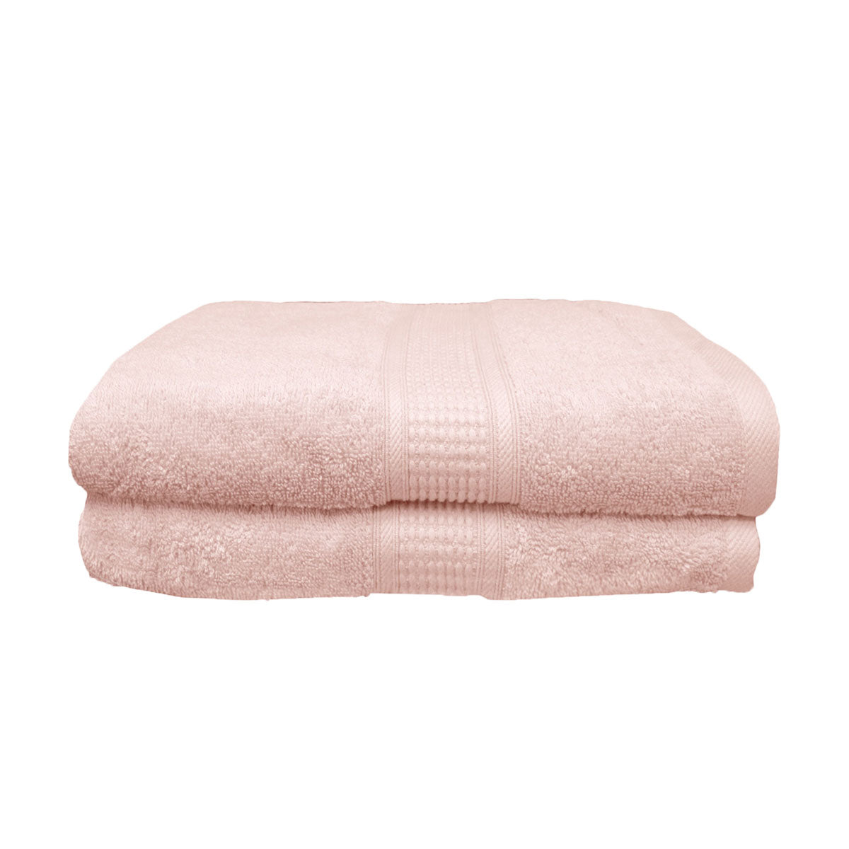 Coral Combed Cotton Bath Sheets - set of 2