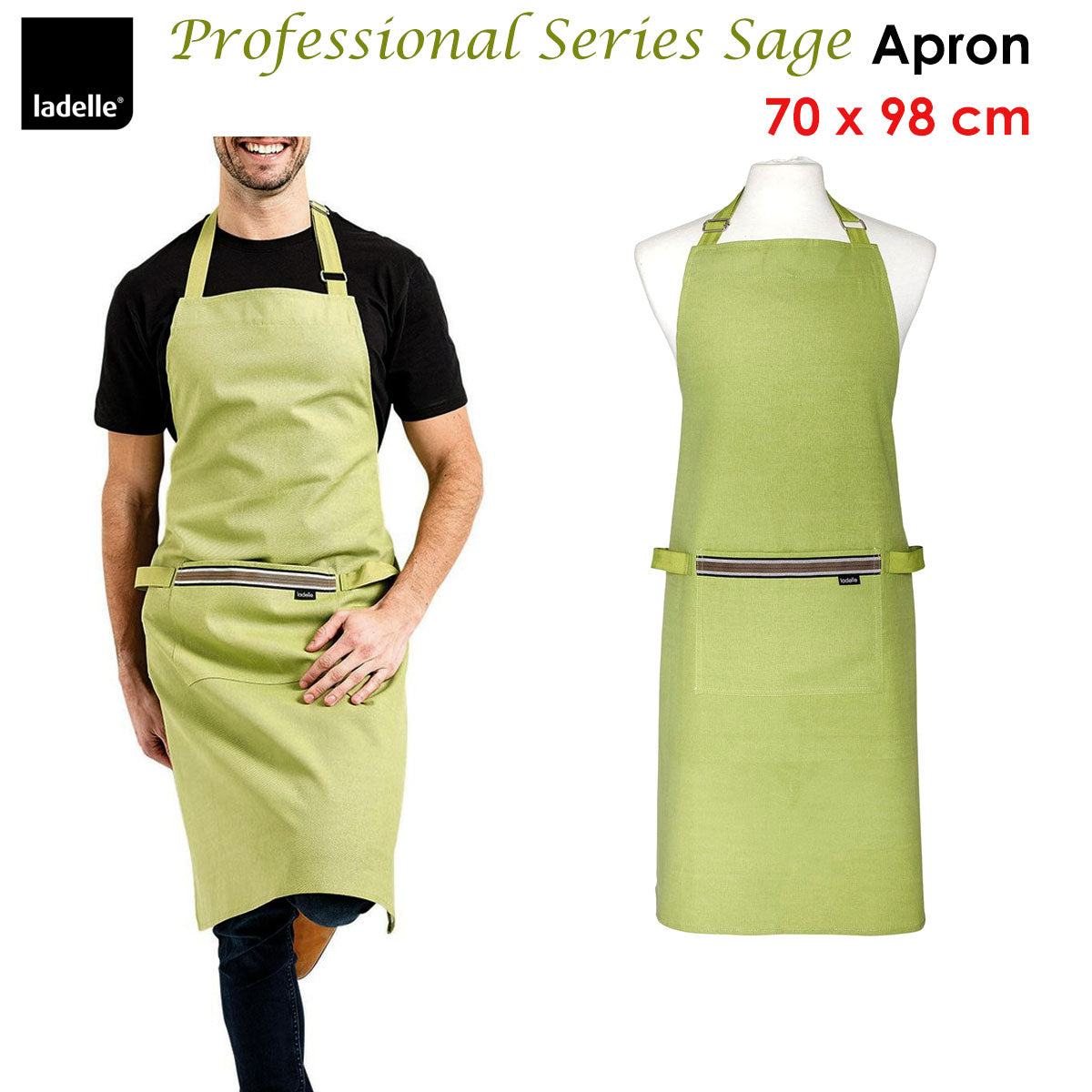 Professional Series Sage Cotton Apron